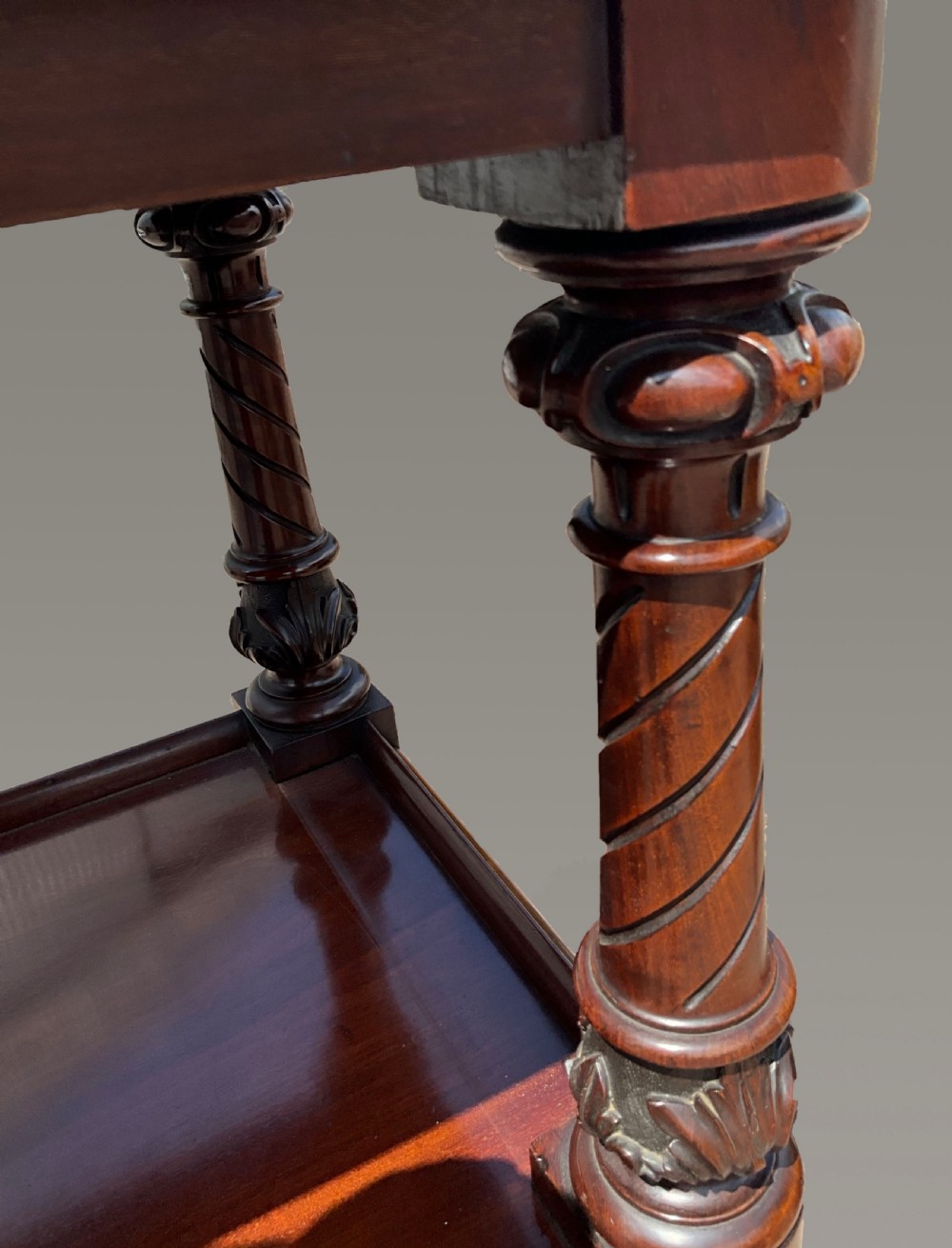 A Three Tier Victorian Mahogany Buffet. c.1870.  View VI