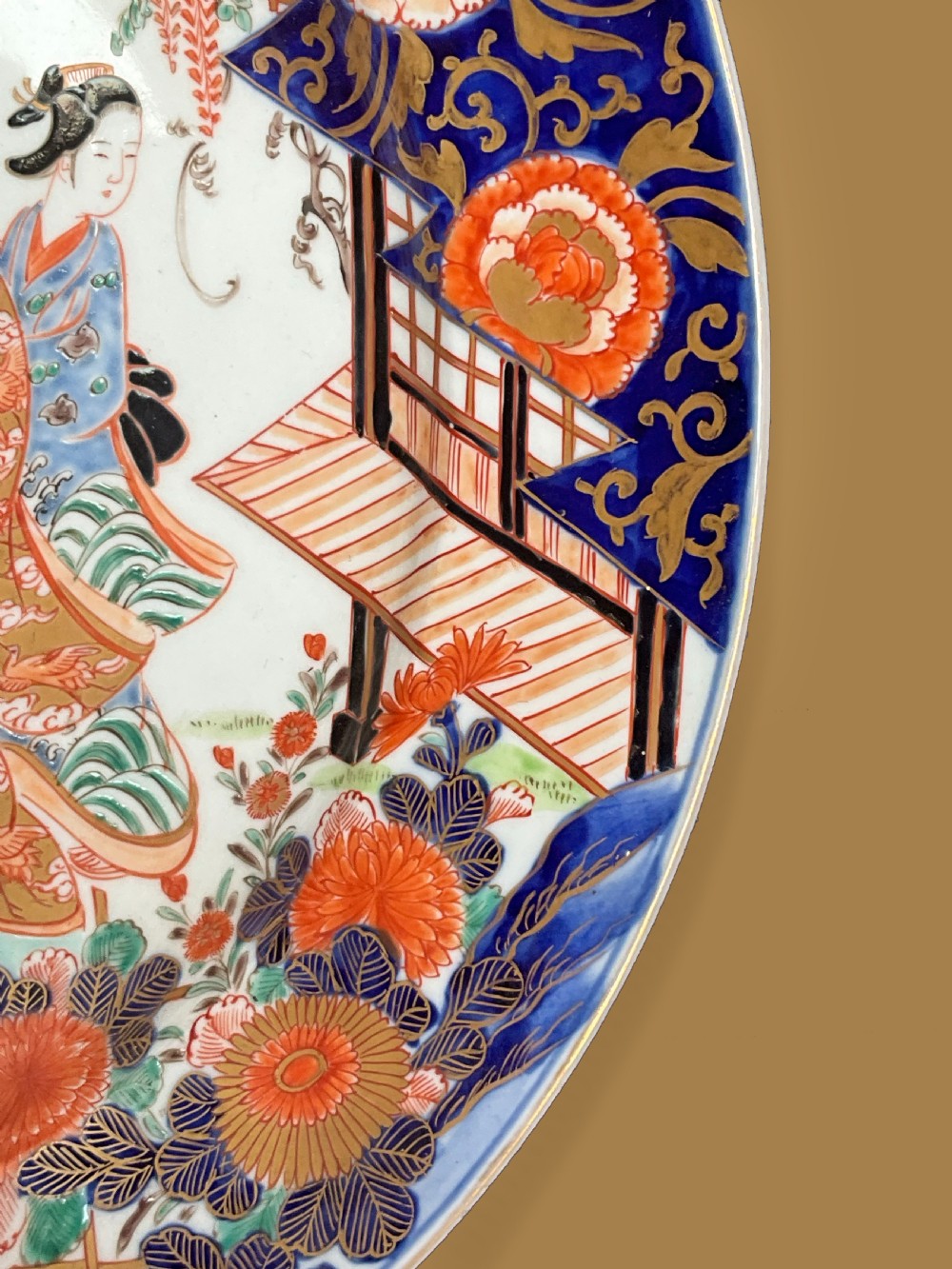An antique early 20th century Japanese Imari charger View II
