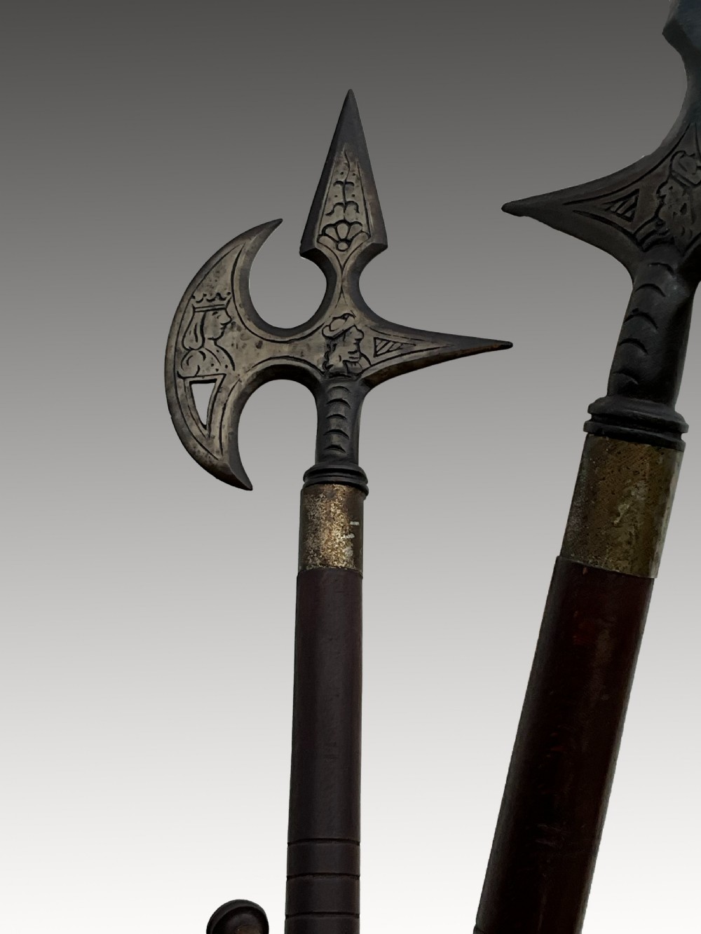 An Unusual Pair of Halberd Stick Stands, French c.1890 View III