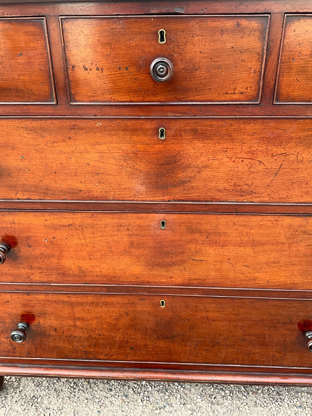 A top quality Victorian chest of Drawers by Gillow.  View VI
