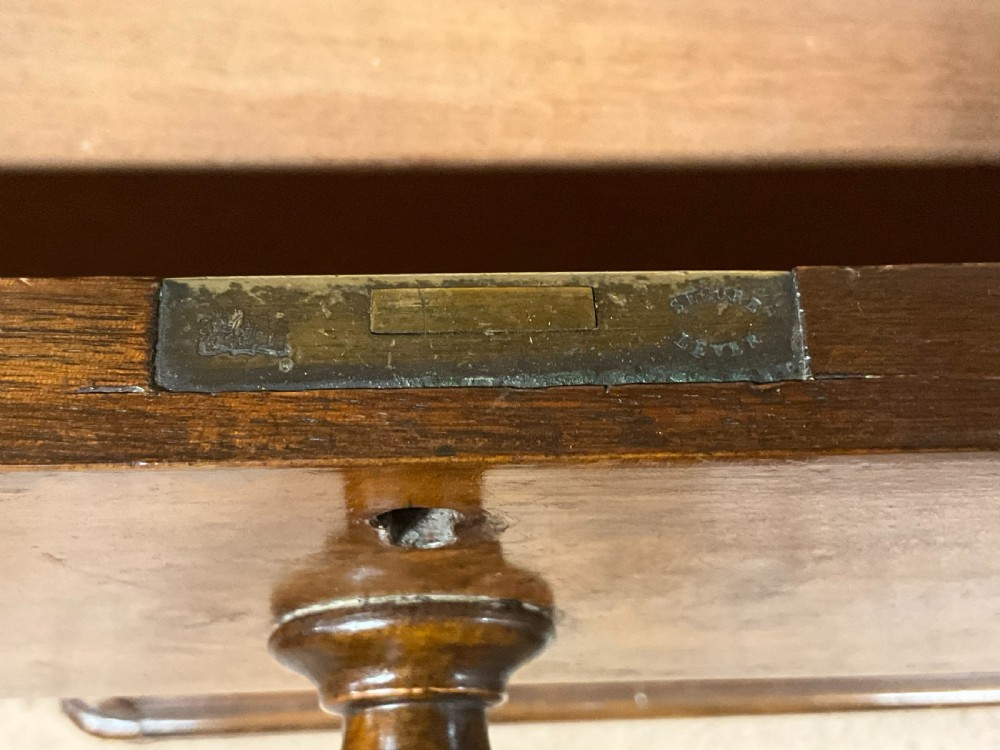 An English walnut chest of drawers View III