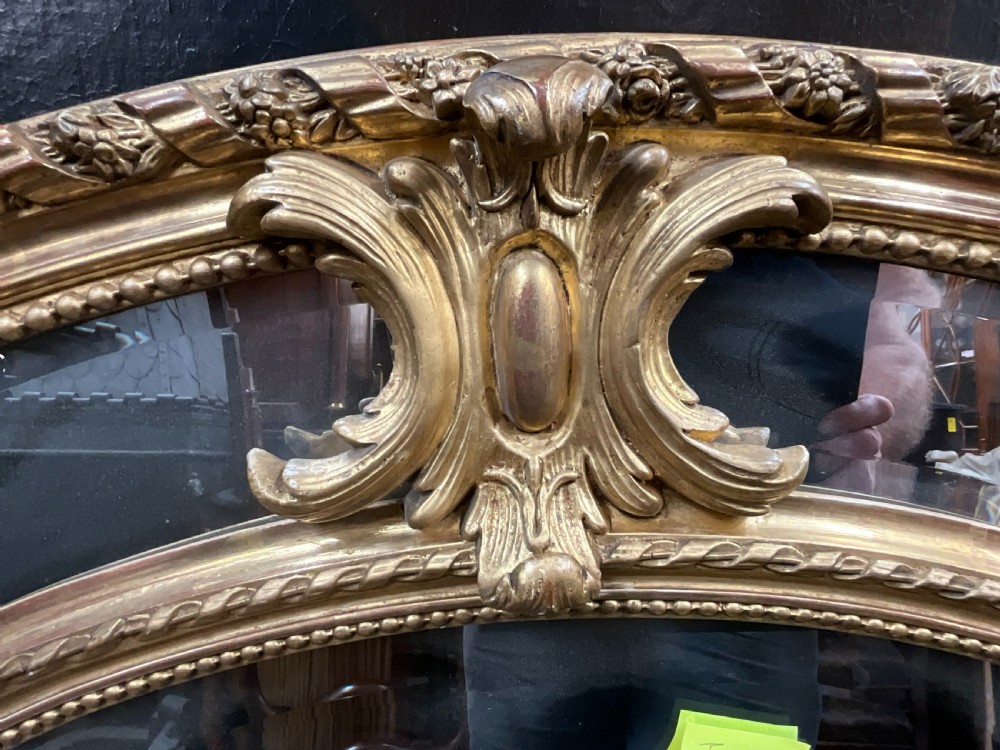 A Large 19th Century French Gilt Border Mirror View III