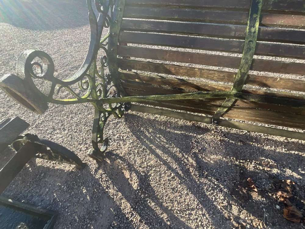A pair of early 20th century garden benches. View VII