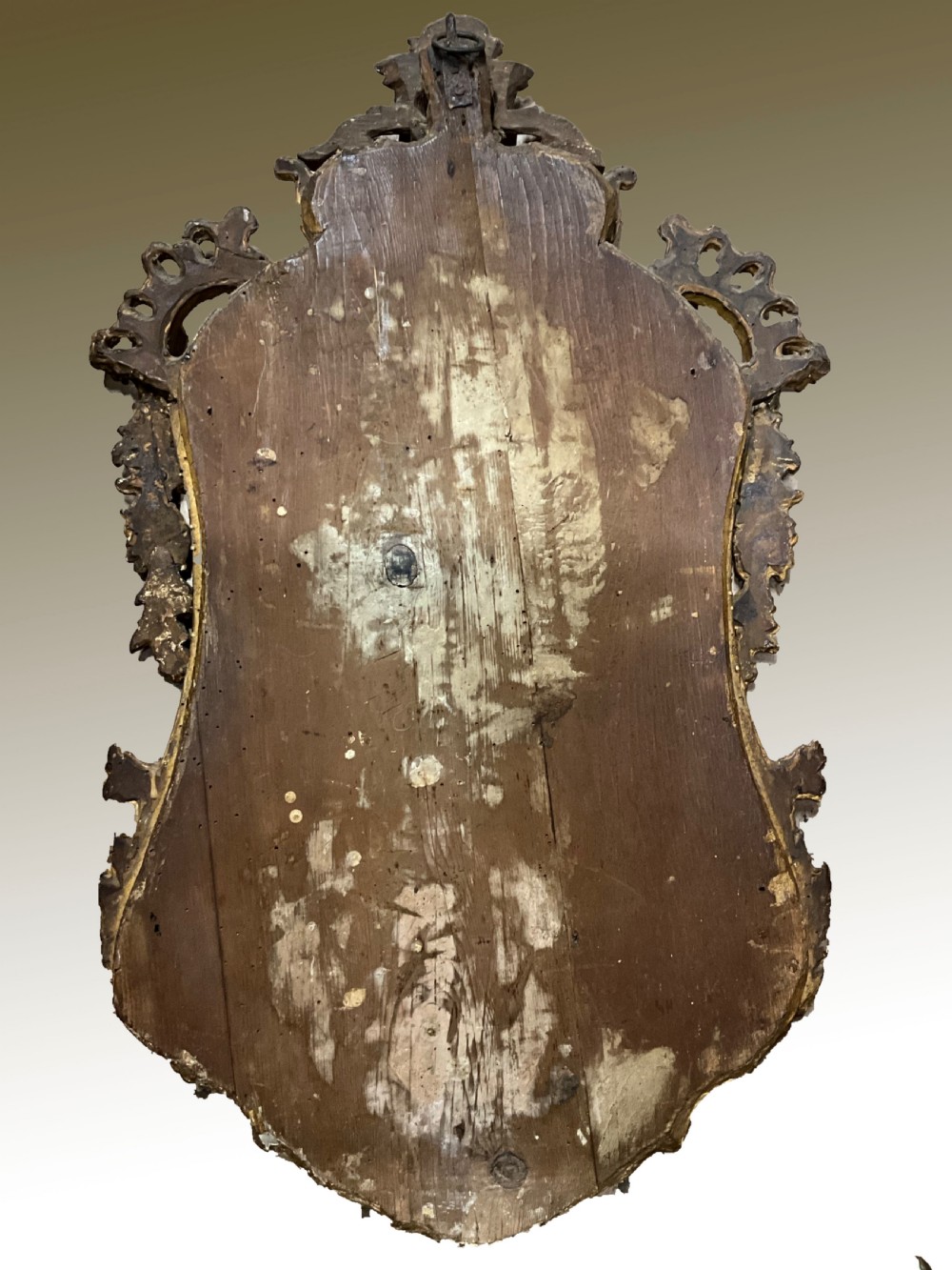 An 18th century continental gilt wood wall mirror View IV