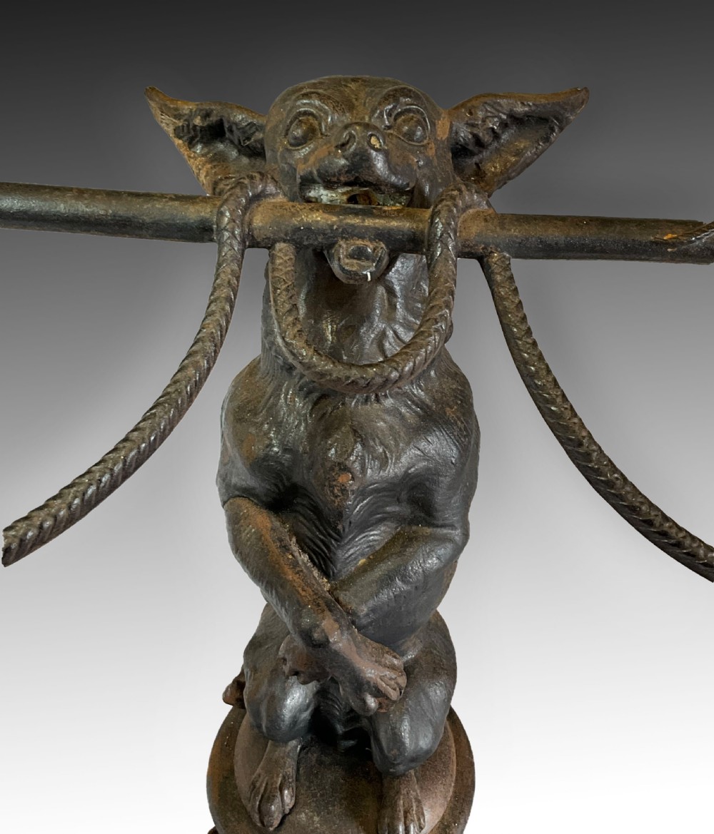 A Coalbrookdale style pattern cast iron walking stick stand. View III