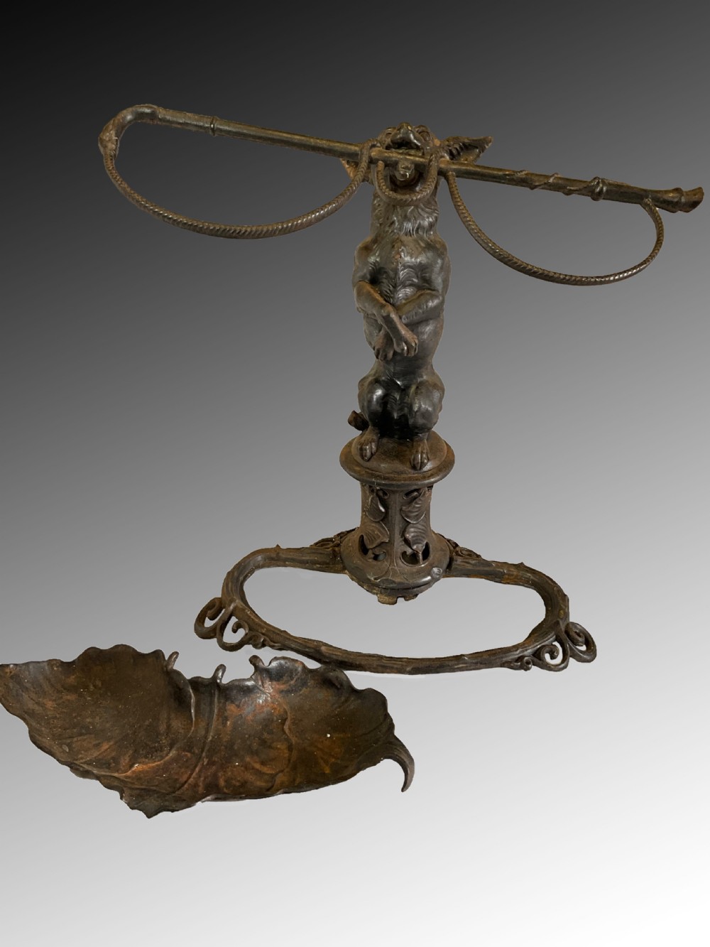A Coalbrookdale style pattern cast iron walking stick stand. View VII