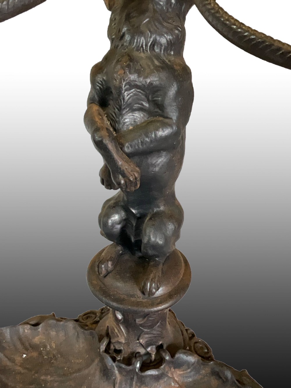 A Coalbrookdale style pattern cast iron walking stick stand. View XI