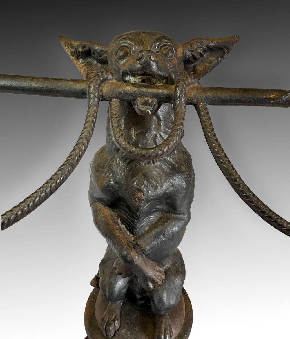 A Coalbrookdale style pattern cast iron walking stick stand. View XII