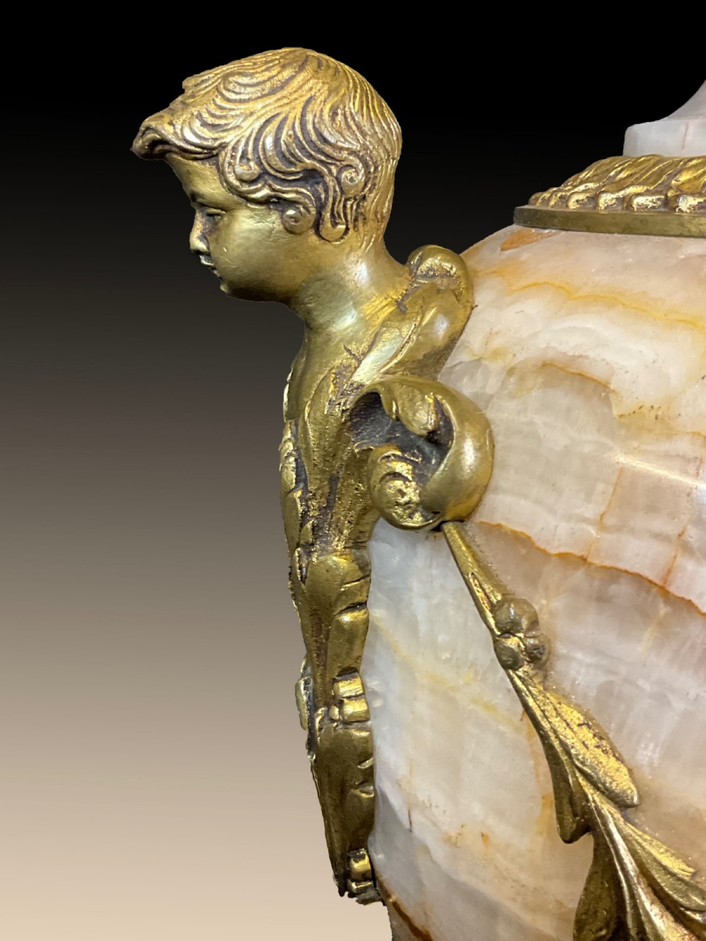 A large pair of Victorian Marble Cassolette's. Circa 1890 View II