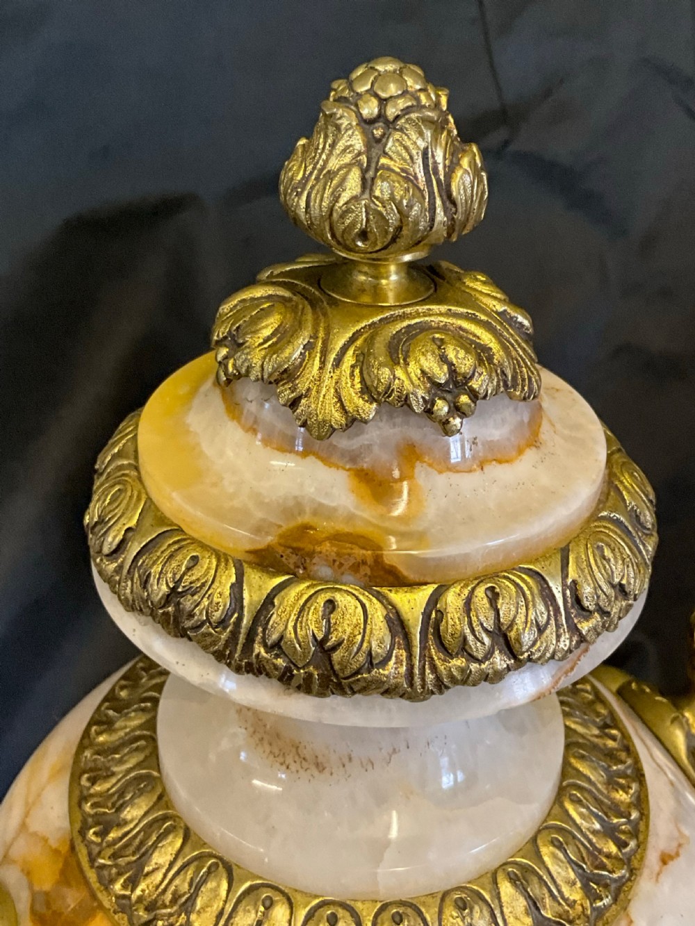 A large pair of Victorian Marble Cassolette's. Circa 1890 View VI