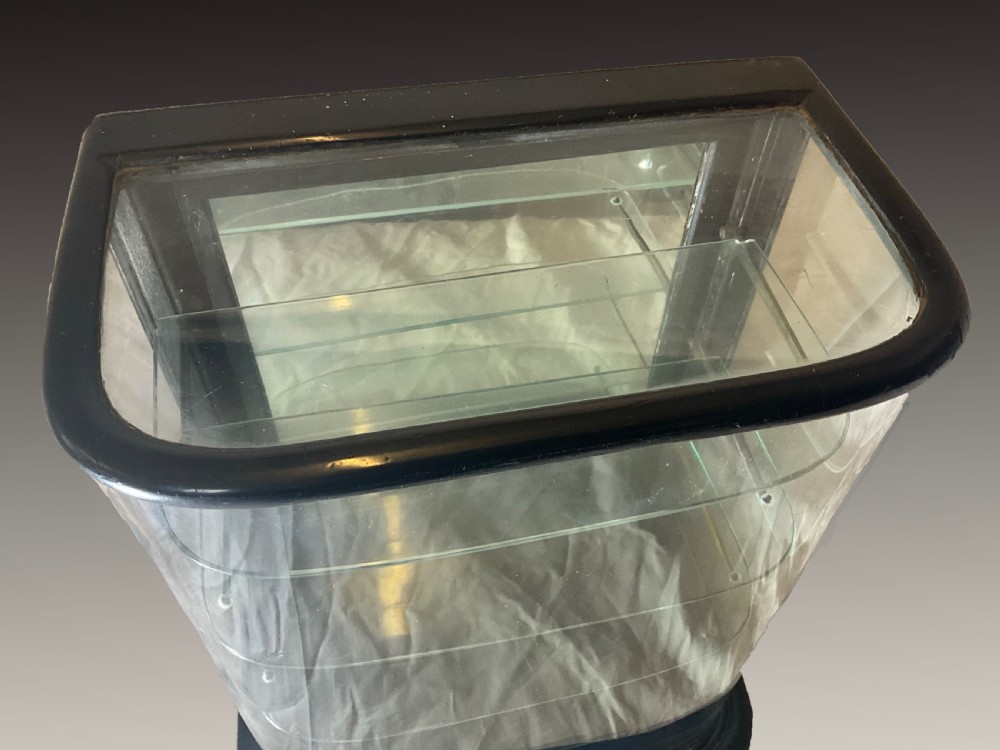 An Authentic and Functional, Late 19th Century Bow Fronted Glazed Table Top Display Cabinet. View III
