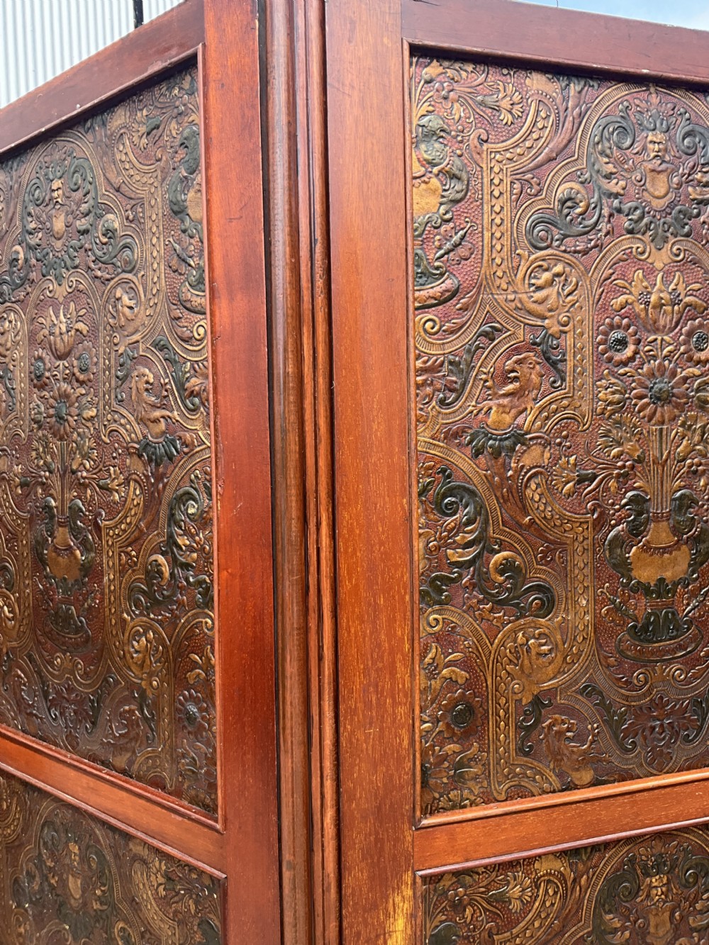 A fine quality mid 19th century folding screen View VI
