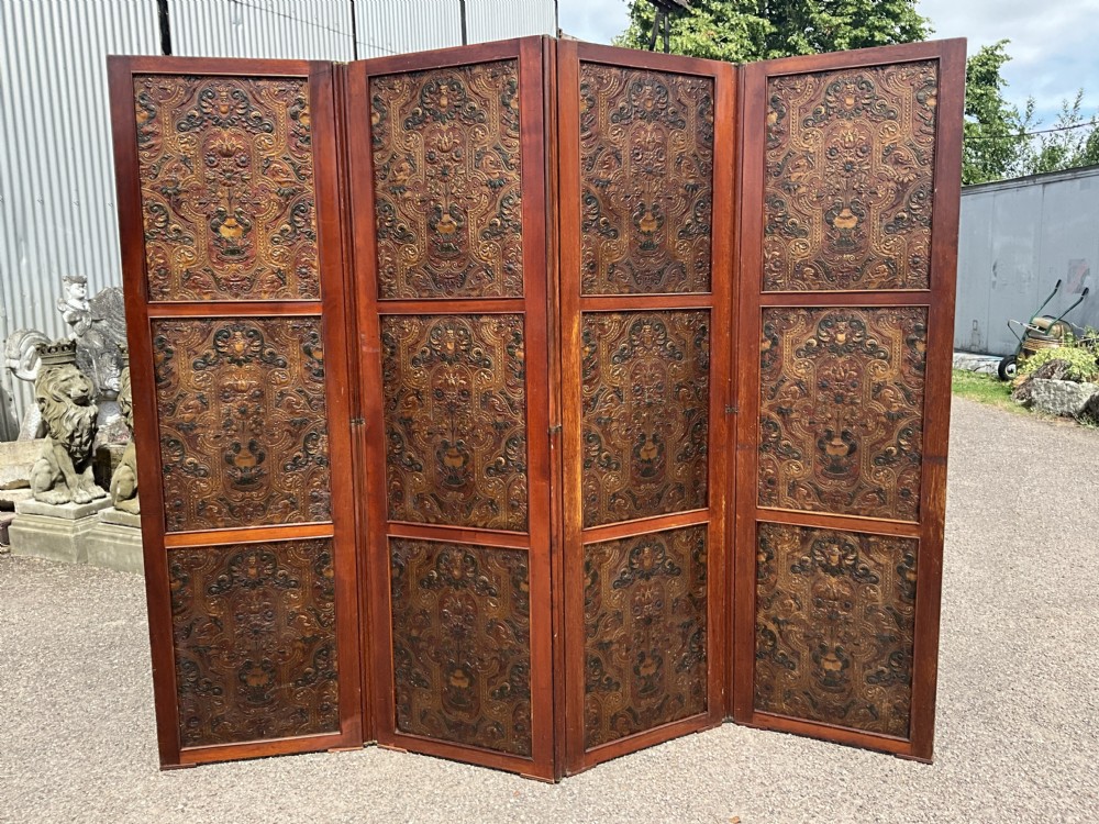 A fine quality mid 19th century folding screen View VII