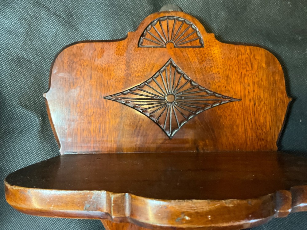 A pair of solid mahogany wall brackets View VII