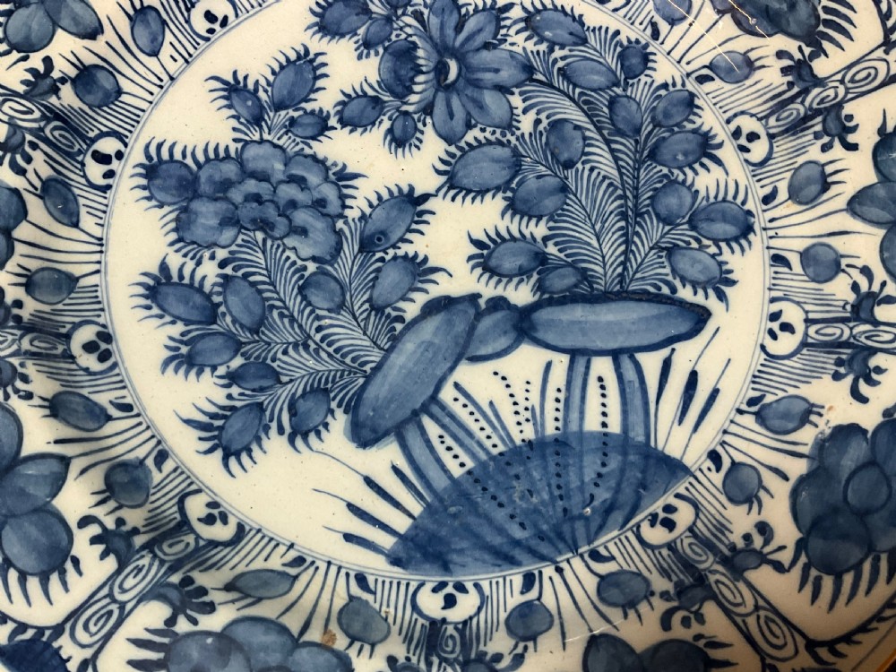 A Pair Of 18th Century Blue And White Delft Plates View IV