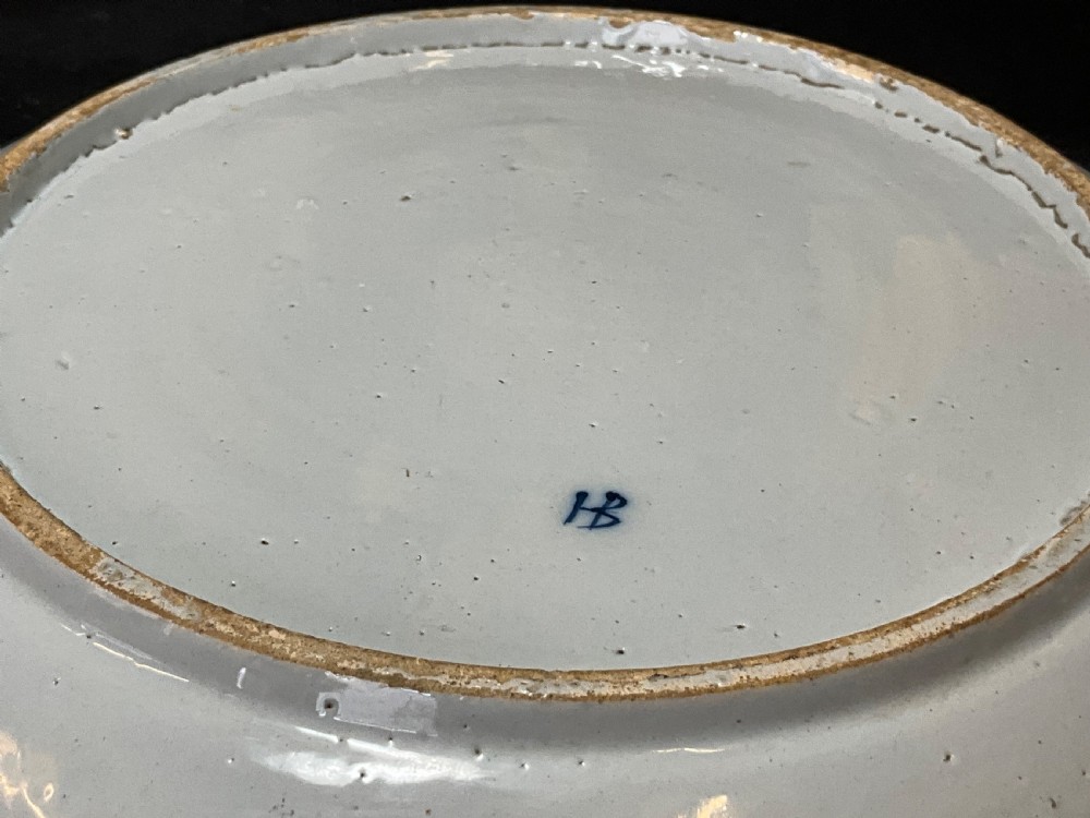 A Pair Of 18th Century Blue And White Delft Plates View VI