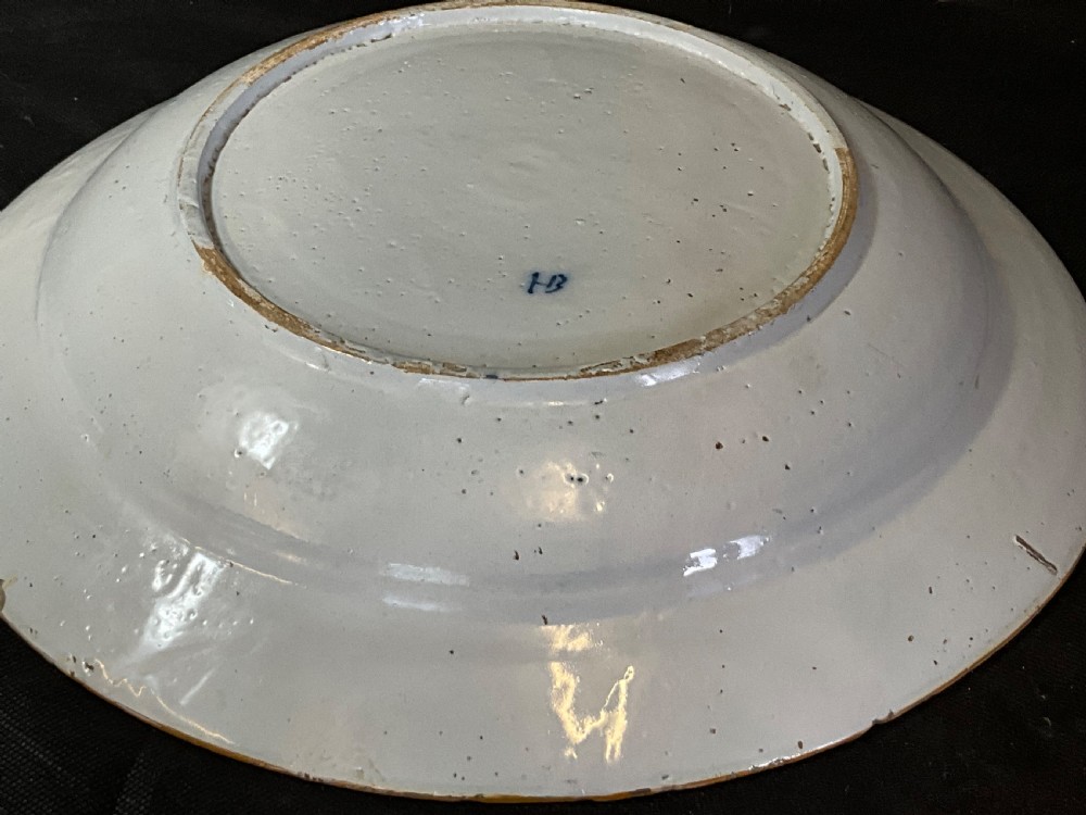 A Pair Of 18th Century Blue And White Delft Plates View XI