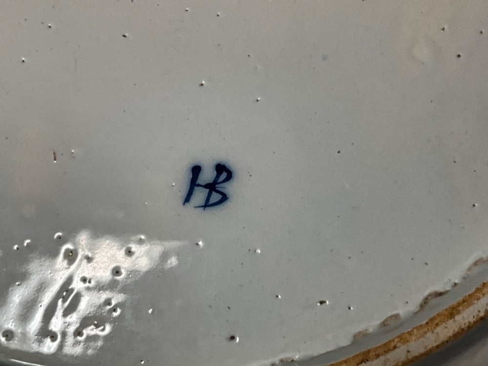 A Pair Of 18th Century Blue And White Delft Plates View XIII