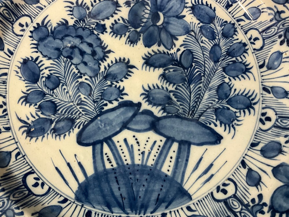 A Pair Of 18th Century Blue And White Delft Plates View XVI