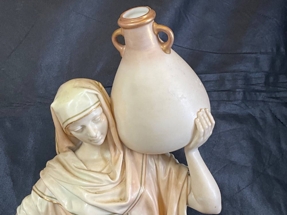 A spectacular large pair of Worcester figures the water carriers View IV
