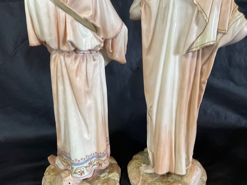 A spectacular large pair of Worcester figures the water carriers View XIV