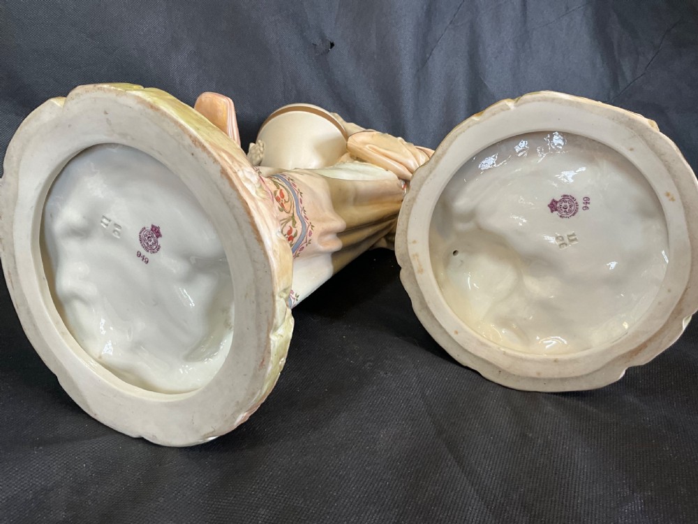 A spectacular large pair of Worcester figures the water carriers View XV