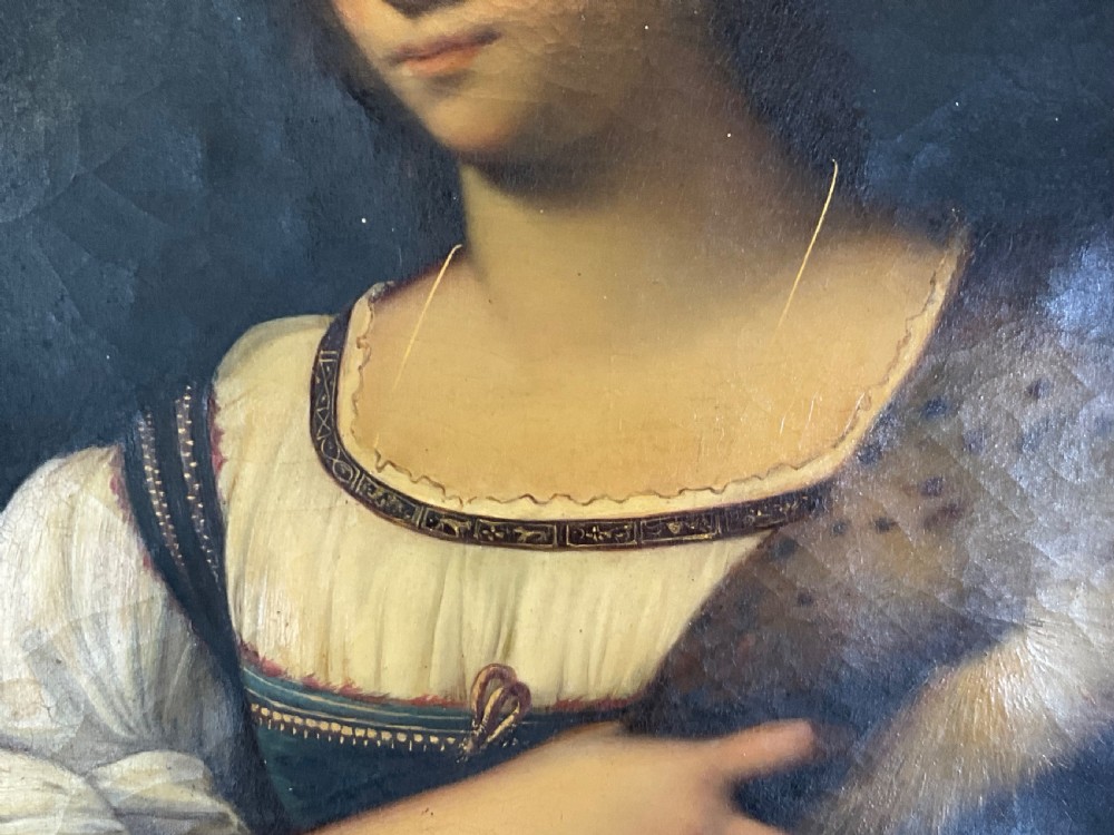 La Fornarina,  19th century oil on canvas copy by L.Baroli View IX