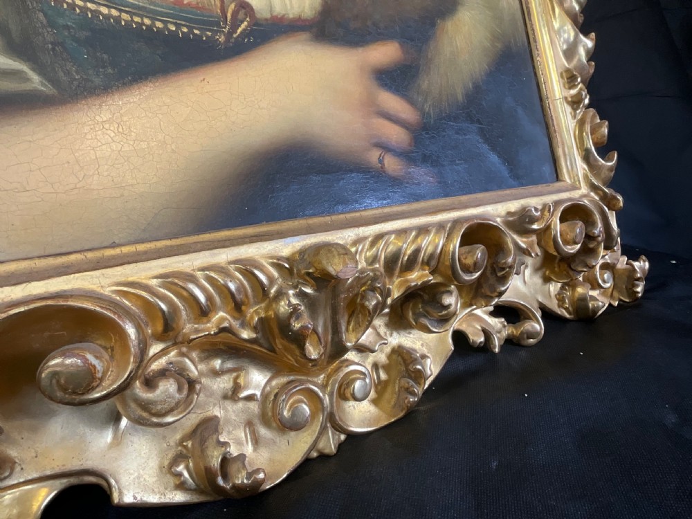 La Fornarina,  19th century oil on canvas copy by L.Baroli View XII