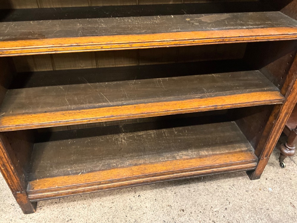 A Good Gillow Oak Open Bookcase View V