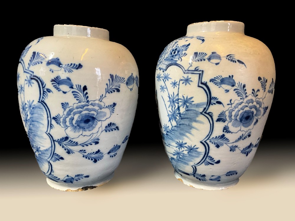 A handsome pair of large Dutch vases.  View II