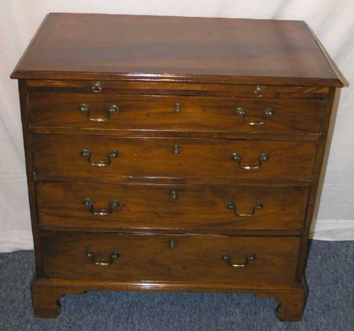 2 Foot 10 Georgian Mahogany Chest with Slide
