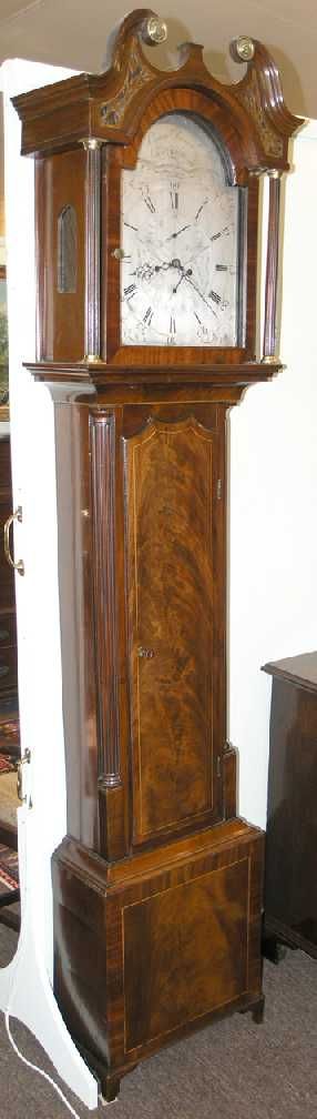 Georgian Scottish Mahogany 8 Day Longcase Clock