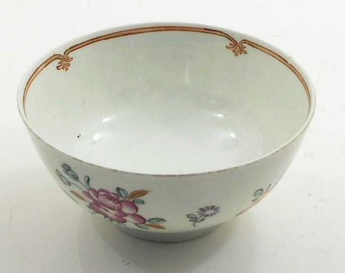18th Century Worcester Porcelain Bowl. Nice Colours