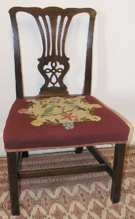 George III Chippendale Mahogany Dining Chair