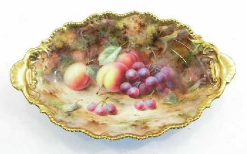 Royal Worcester Fruit Plate by Frank Roberts