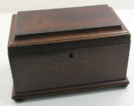 Georgian Scottish Mahogany Tea Caddy. C 1810