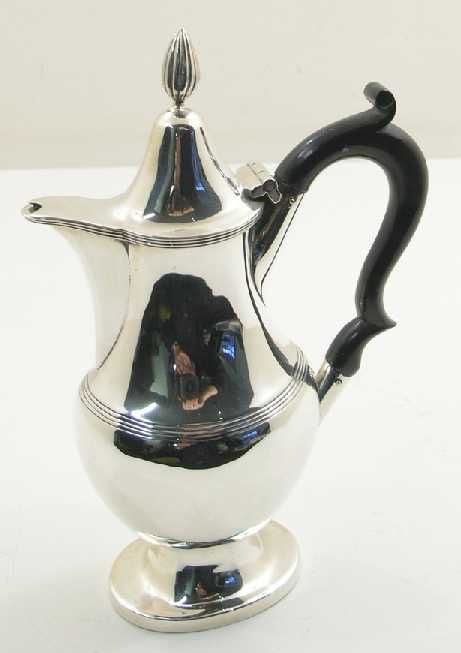 Good George V Silver Chocolate Pot. 1923