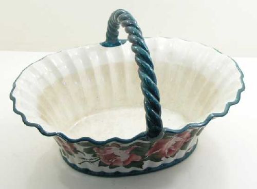 Rare Large Size Scottish Wemyss Ware Basket