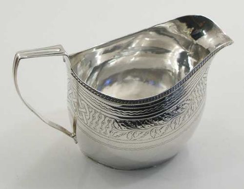 Fine George III Silver Cream Jug by Bateman. 1809