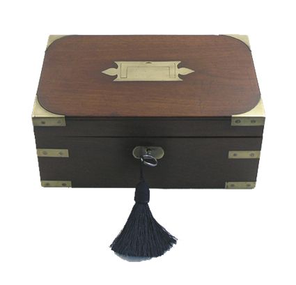 Fine Quality George III Brass Bound Mahogany Box