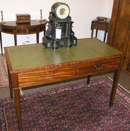 George III Mahogany Partners Writing Desk / Table
