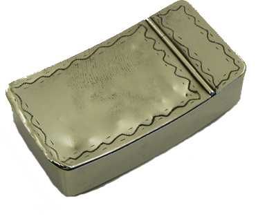Georgian Brass Curved Snuff Box. Circa 1790