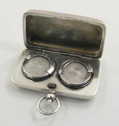 Early George V Silver Double Sovereign Holder