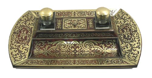 Superb 19th Century Boulle Desk Stand. Un-touched.