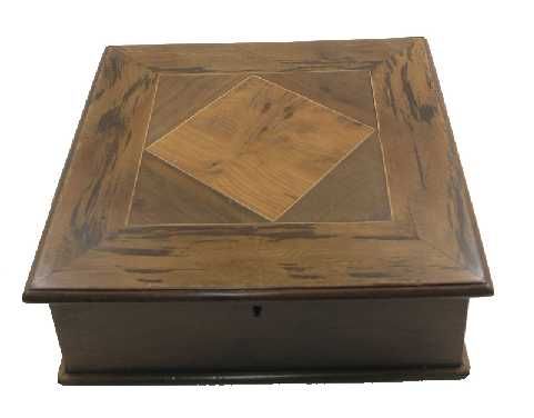 Pretty 19th Century Inlaid Yew-wood Box