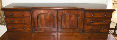 fig 1. FINE MID 19th CENTURY SCOTTISH MAHOGANY ESTATE CABINET