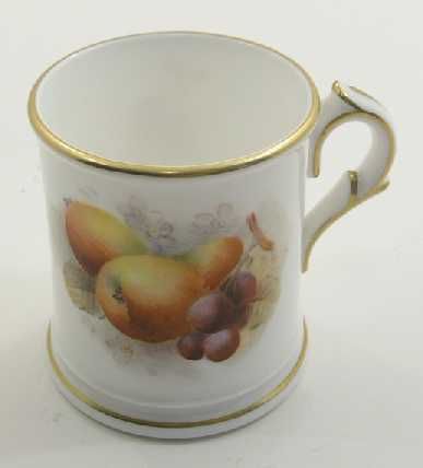 Royal Worcester Fruit Miniature Coffee Can