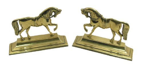 Superb Pair of Victorian Horse Fireside Ornaments