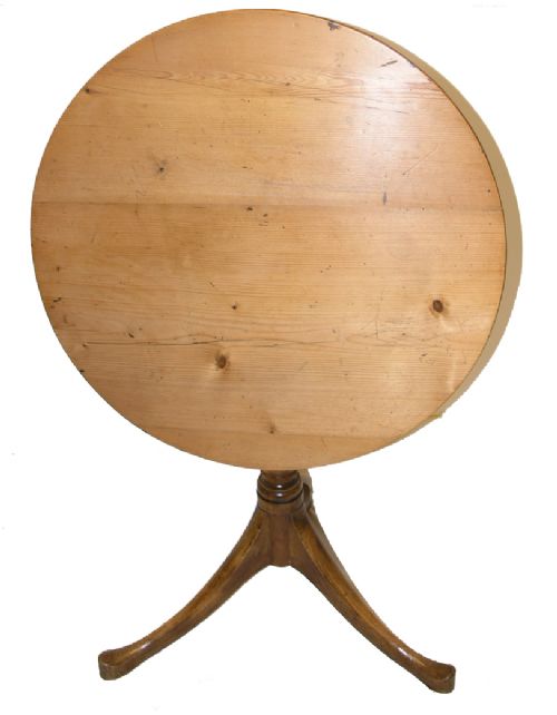 18th Century Scottish Pine & Ash Tripod Table