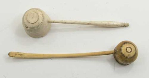 Two 19th Cent. Scottish Whale Bone Toddy Ladles
